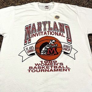 🐢 '89 University of Maryland Terrapins EXTREME VINTAGE Women's Basketball Tee